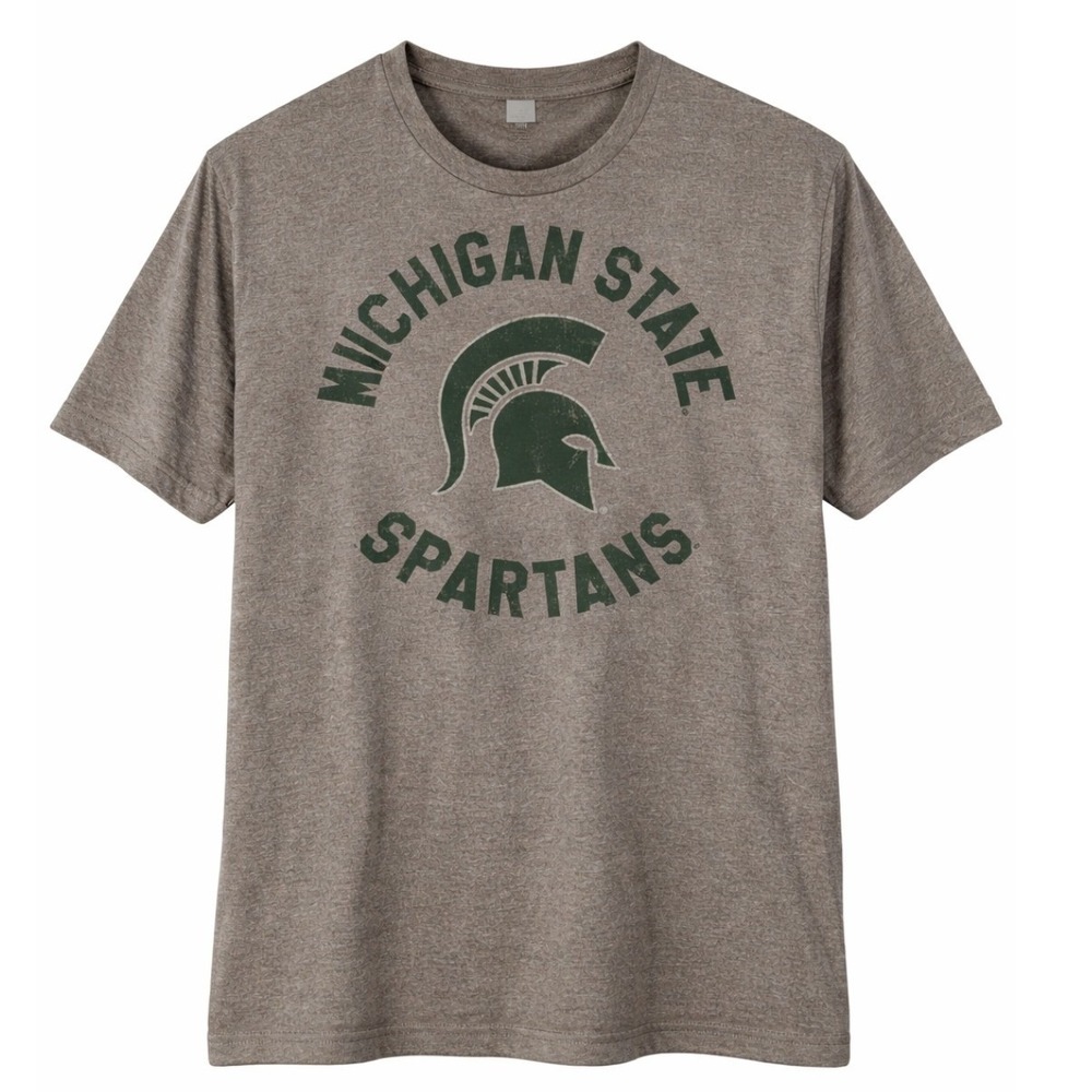 Michigan State Spartans Gray T-Shirt‎ National Collegian Brand Size XL